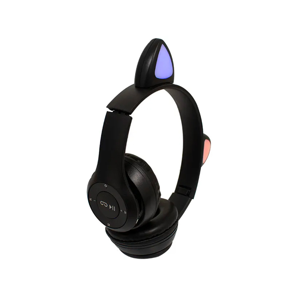 Auriculares inalámbricos Bluetooth diadema ajustable 500mAh negros W/BAG